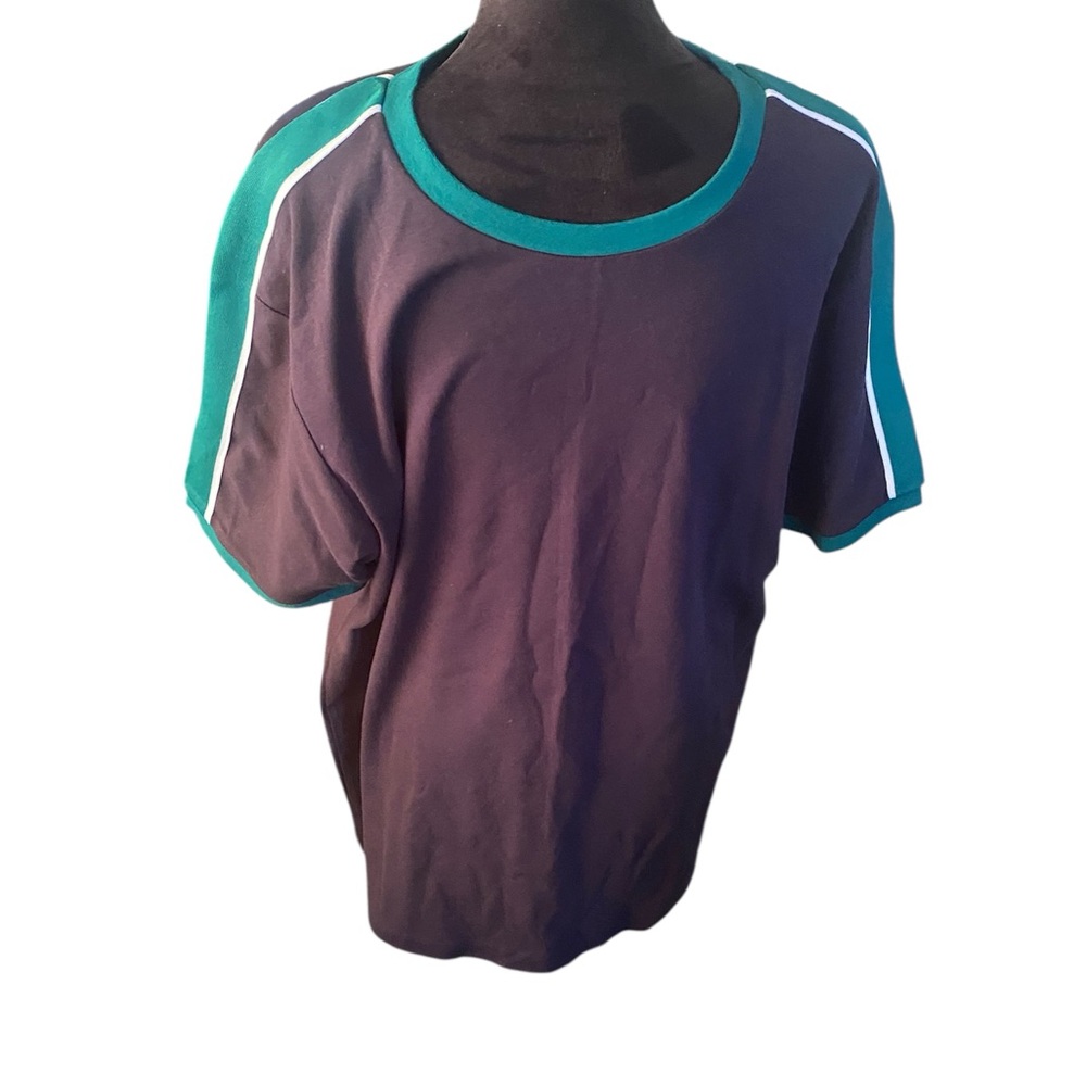 Zara Black and Green Short Sleeve Tee